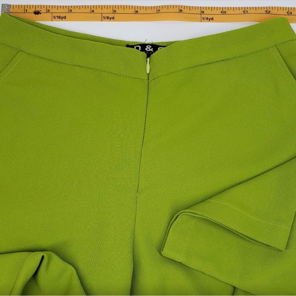 90s vibe chartreuse trouser delight - Picture 5 of 9